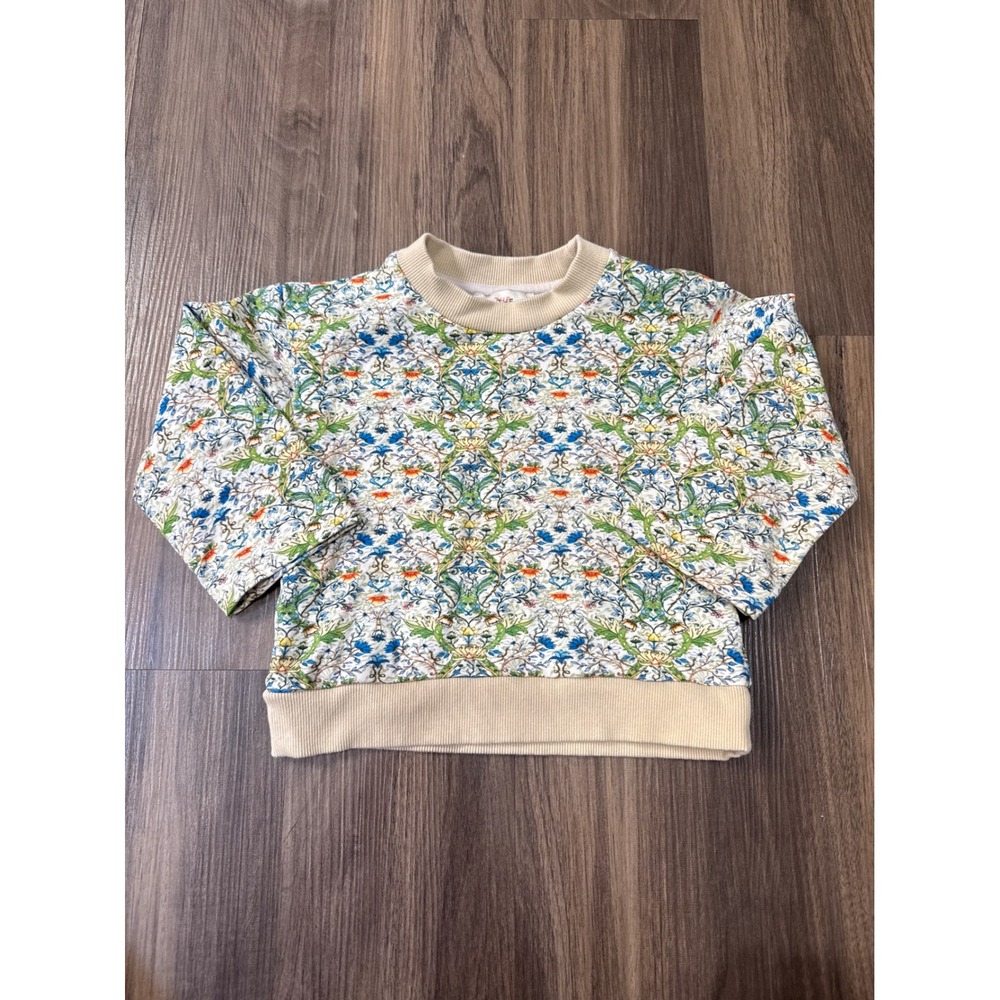 The Middle Daughter London Homey Floral Sweatshirt Ecru Girls‎ 4